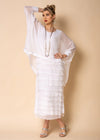 Candie Silk Dress in White