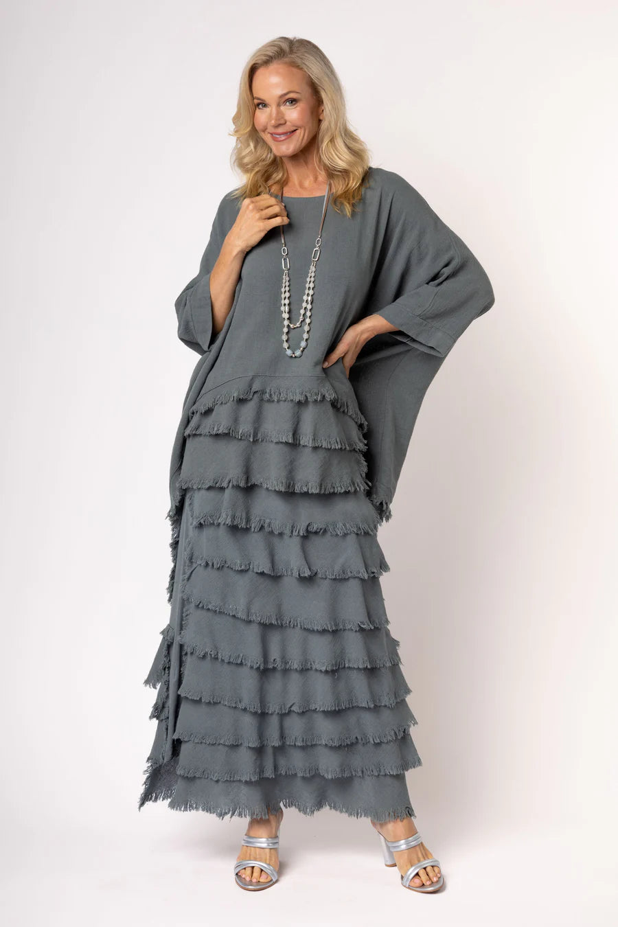 Julie Linen Skirt - Gum Leaf