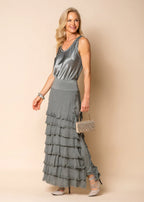 Julie Linen Skirt - Gum Leaf