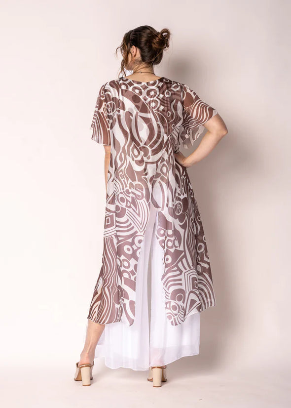 Fiora Silk Top in Mocha