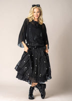 Kaidi Silk Top in Onyx