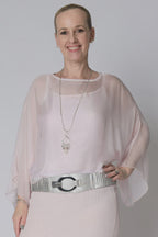 Kaidi Silk Top in Modena Pink