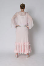 Kaidi Silk Top in Modena Pink