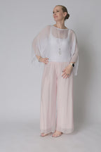 Kaidi Silk Top in White