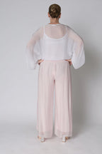 Kaidi Silk Top in White