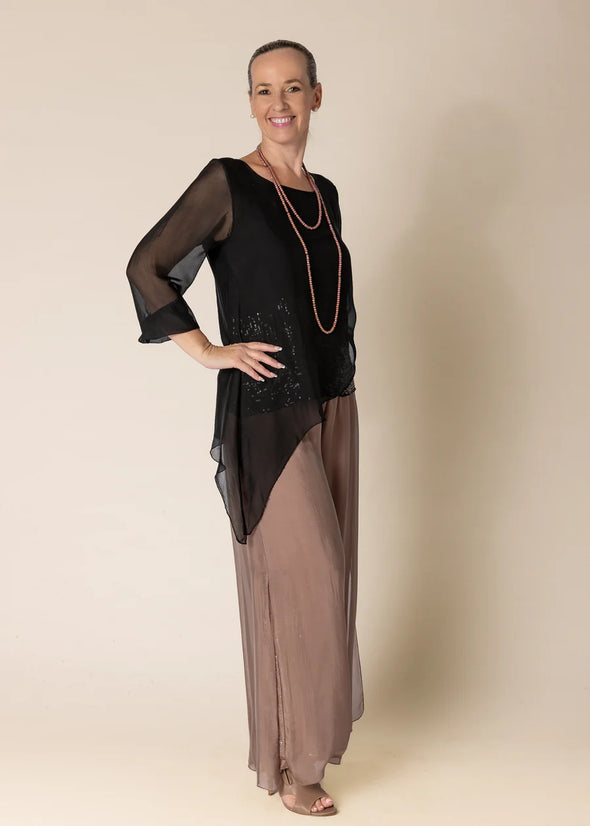 Heathie Top in Onyx