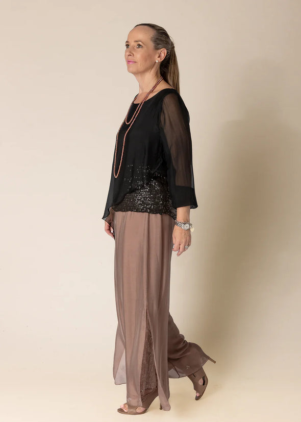 Heathie Top in Onyx