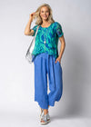 Addison Linen Pant in Positano Blue
