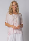 Danika Silk Top in Modena Pink