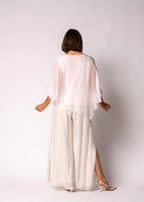 Keliana Silk Top in Modena Pink