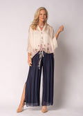 Arlet Silk Top in Blush