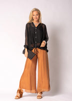 Arlet Silk Top in Onyx