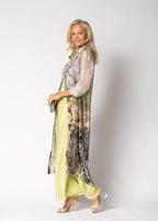 Gia Silk Pants in Lily Green