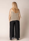 Carera Woven Metallic Top in Gold