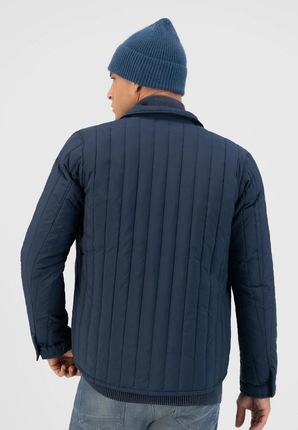 Dstrezzed Quilted Jacket: Dark Navy