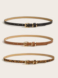 Slim Womens PU Belt