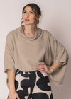 Kiora Linen Top in Latte