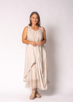 Mirabella Dress in Antique Beige