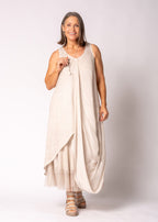 Mirabella Dress in Antique Beige