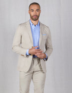 Rembrandt Beige Textured Spectre Blazer