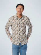 No Excess Long Sleeve Shirt: Forest Floor - Offwhite