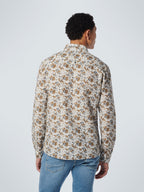 No Excess Long Sleeve Shirt: Forest Floor - Offwhite