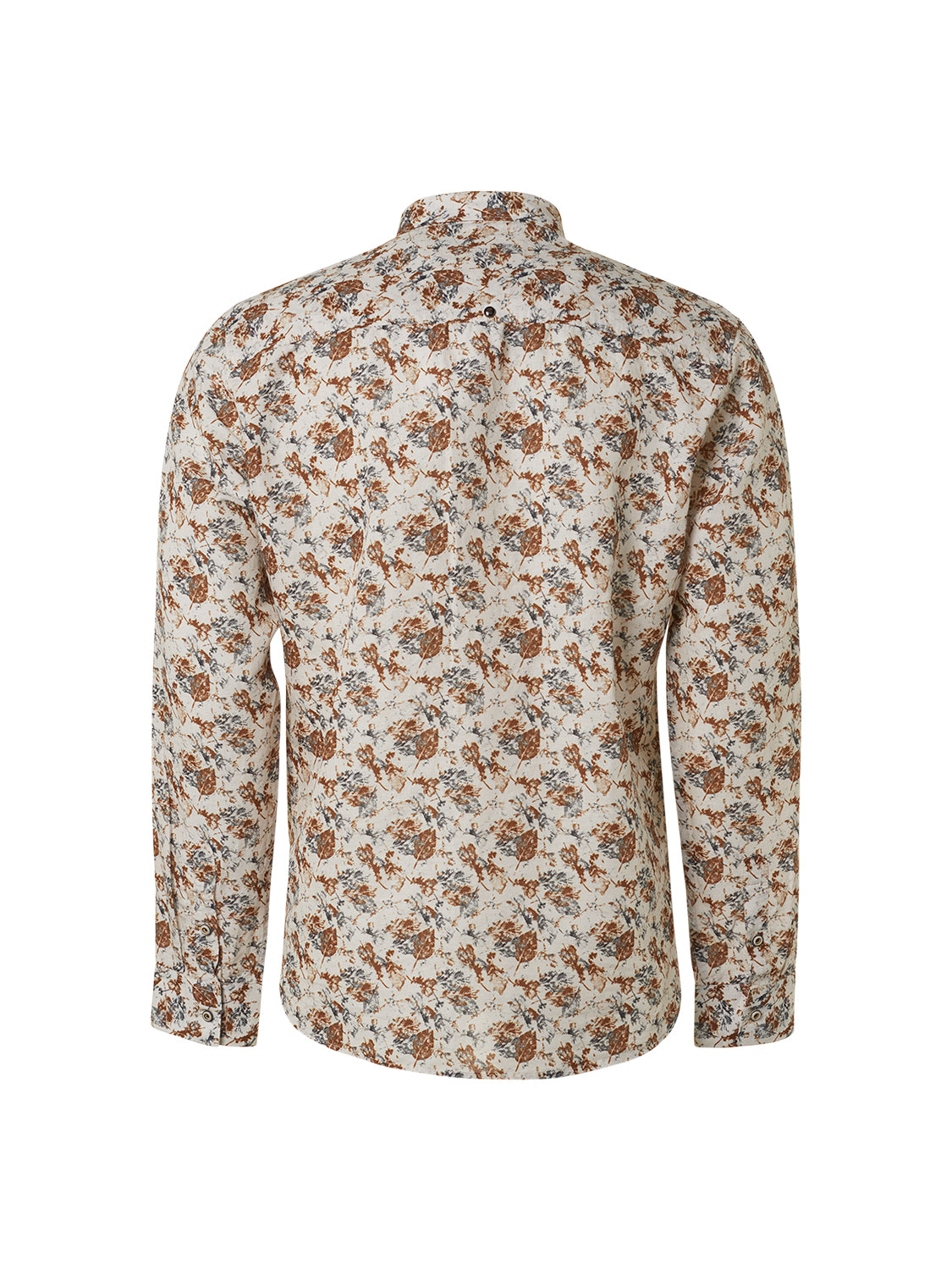 No Excess Long Sleeve Shirt: Forest Floor - Offwhite