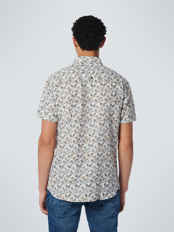 No Excess Short Sleeve Shirt: Forest Print - Army