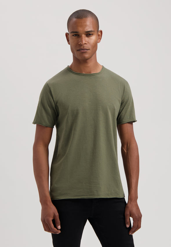 Dstrezzed Mc Queen Slub Tee - Olive Night