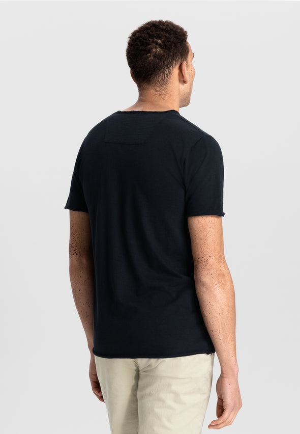 Dstrezzed Stewart Slub V-Neck Tee - Black