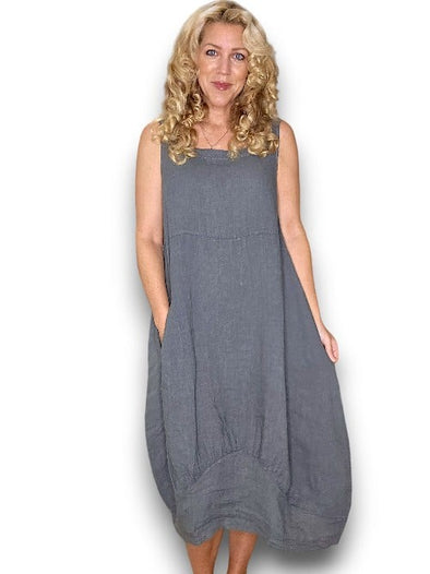 Helga May: Maxi Tank Dress - Chacoal