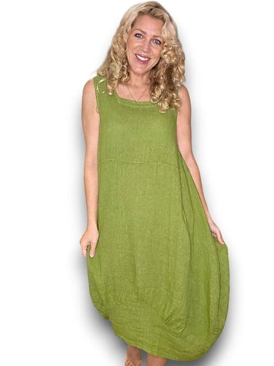 Helga May: Maxi Tank Dress - Avocado