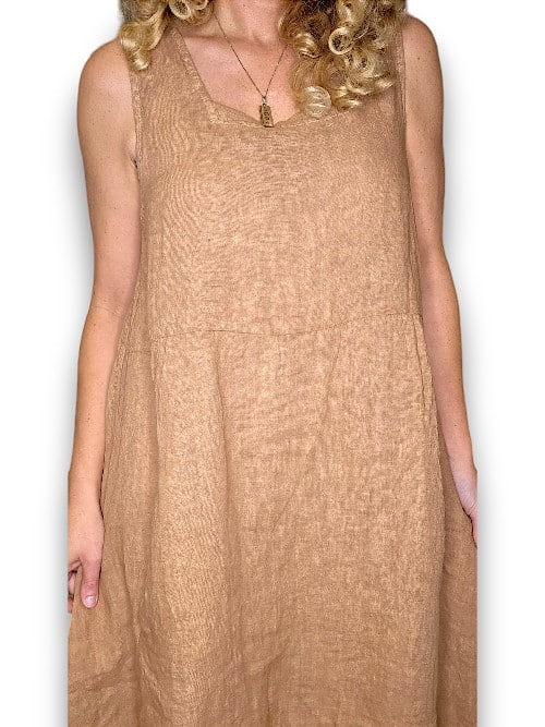 Helga May: Maxi Tank Dress - Caramel