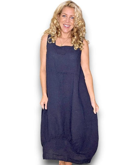 Helga May: Maxi Tank Dress -  Navy