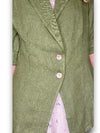 Helga May: Linen Suit Jacket - Avocado