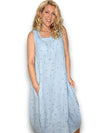 Helga May: Maxi Tank Dress - Mary Lou Baby Blue