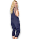 Helga May Linen Jumpsuit - Plain Navy