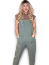 Helga May Linen Jumpsuit - Plain Forest
