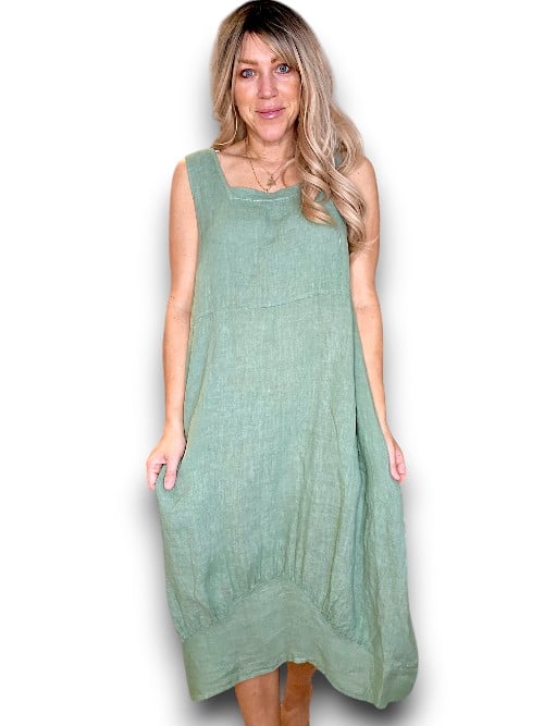 Helga May: Maxi Tank Dress - Forest