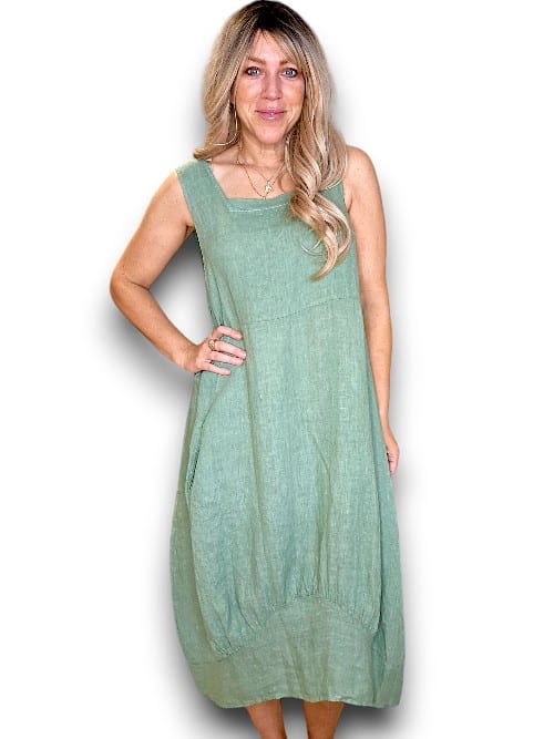 Helga May: Maxi Tank Dress - Forest