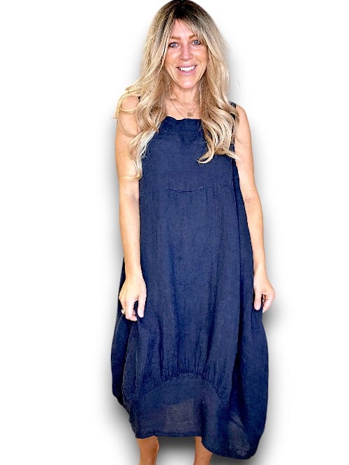 Helga May: Maxi Tank Dress -  Navy