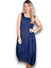 Helga May: Maxi Tank Dress -  Navy