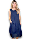 Helga May: Maxi Tank Dress -  Navy