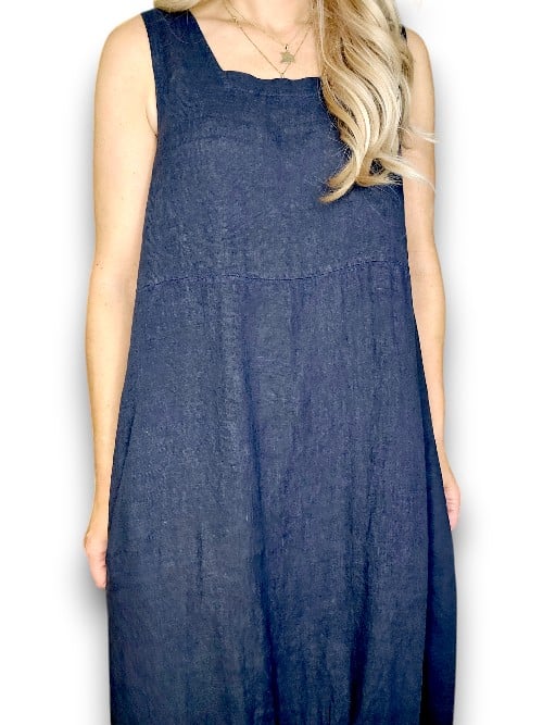 Helga May: Maxi Tank Dress -  Navy