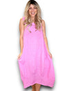 Helga May: Maxi Tank Dress - Bubblegum Pink