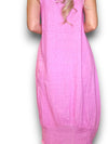 Helga May: Maxi Tank Dress - Bubblegum Pink