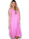 Helga May: Maxi Tank Dress - Bubblegum Pink