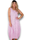 Helga May: Maxi Tank Dress - Bubblegum Pink Stripe