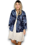 Helga May: Linen Suit Jacket - Scarlett Rose Navy