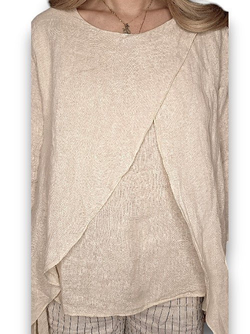 Helga May: Layer Top - Beige